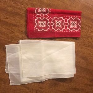 Vintage handkerchief and scarf